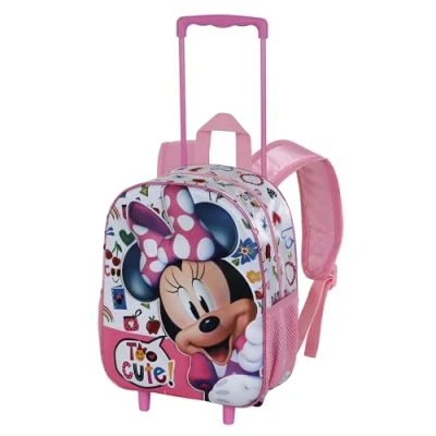 Imagen de Karactermania Minnie Mouse TOO CUTE Small 3D Trolley para niños, Talla: One Size, Rosa