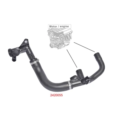 Imagen de METZGER 2420055 Conducto refrigerante FORD: FIESTA 5, S Max Mk1, MONDEO 4 Turnier