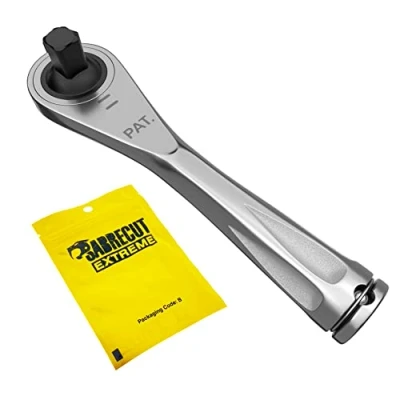 Imagen de SabreCut 1 llave de trinquete MRSC03 1/4 pulgadas cuadrada 6,3 mm hexagonal acero inoxidable profesional 72 dientes