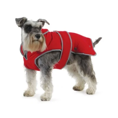 Imagen de Muddy Paws Abrigo con Forro Polar (tamaño pequeño), Color Rojo