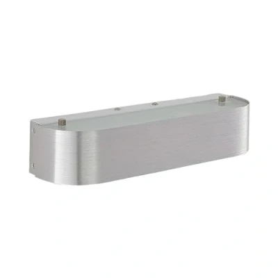 Imagen de Lindby Aplique Nika con portalámpara E14, aluminio