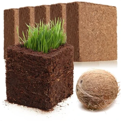 Imagen de com four® 5X Tierra de Cultivo Coco rodajas hinchables biodegradables briquetas sin turba Hechas Fibra prensada rinde 5 litros para macetas