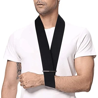 Imagen de supregear Espuma Cabestrillo de Brazo, Ligero Cómodo Soporte para Cuello Inmovilizador Collar Simple y Puño Respirable Médico Hombro Lesionado Brazo/Mano/Codo