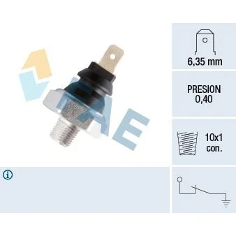 Imagen de EPS 1.800.007 Sensor de Presión Aceite M10x1 Made in Italy OE Equivalent ALFA ROMEO: 75, Spider