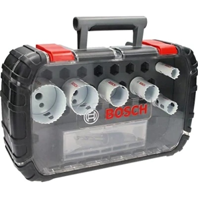 Imagen de Bosch Professional Set de 9 unidades Sierras Corona Progressor for Wood and Metal (para instaladores sanitarios, Ø 20 64 mm, Accesorios para Taladro)