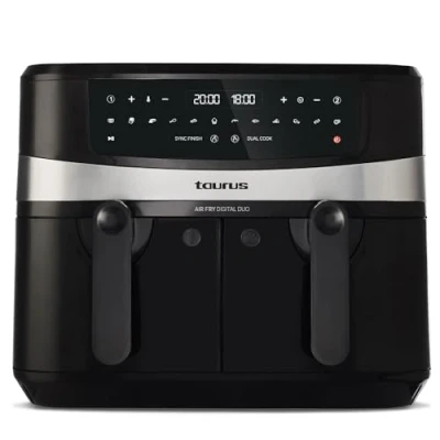 Imagen de Taurus Air Fry Digital Duo Double 9 L 2200 W Friteuse d’Air Chaud Noir