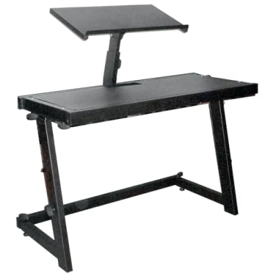 Imagen de Ibiza DS20 Soporte DJ profesional ajustable Funda de transporte incluida Negro