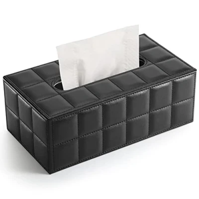 Imagen de GORESE Rectangular Caja de Pañuelos Papel (Negro)