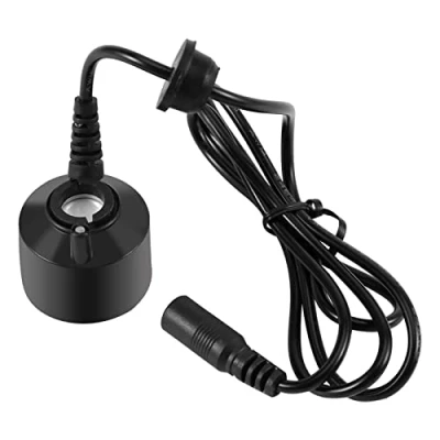 Imagen de AUNMAS Mist Maker, Mini generador de Niebla sin luz, Fuente Agua para Estanque, máquina Niebla, atomizador, humidificador Aire pecera y Interior, Color Negro