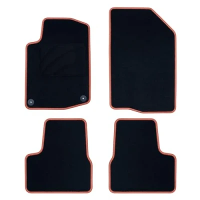 Imagen de OCC DESIGN Alfombrillas Coche, Alfombras a Medida, Compatibles con Pugeot 208 (2012 2019) , Moqueta Alta Calidad, Velour/Polipropileno, Anclaje Original, Reverso Antideslizante, Talonera, 4 Piezas