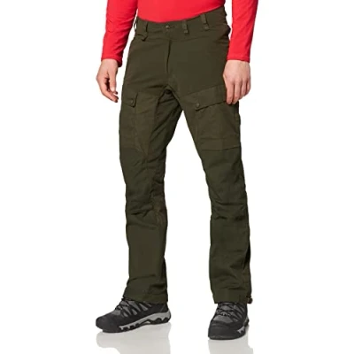 Imagen de Fjallraven Lappland Hybrid Trousers M Pantalones Ligeros y Duraderos para la Caza Activa en Tejido Elástico, Hombre, Verde (Dark Olive), 48