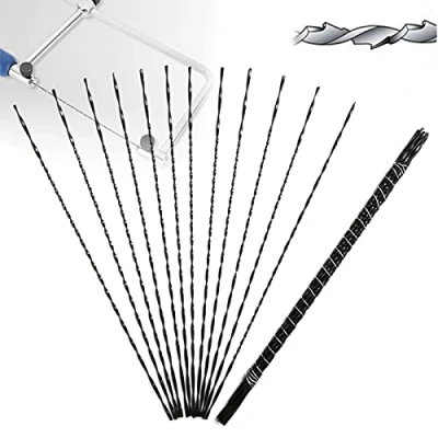 Imagen de Sierra Marqueteria, Hojas de Desplazamiento 12 Piezas, Dientes En Espiral para Corte Metal Madera Plástico Talla Herramientas Joyería(03)