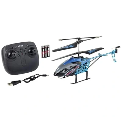 Imagen de Carson 500507173 Easy Tyrann 280 2.4G 100% RTF Azul Helicóptero RC, teledirigido, Robusto Modelo (Listo para Volar) Principiantes, niños a Partir de 12 años