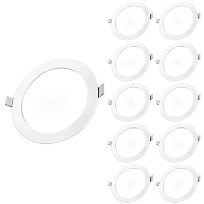 Imagen de CLAR HYBEC Downlight LED Techo Empotrable, Focos Interior Techo, Led, Empotrables 220mm, Foco Interior, 20W 6000ºK (Pack 10)