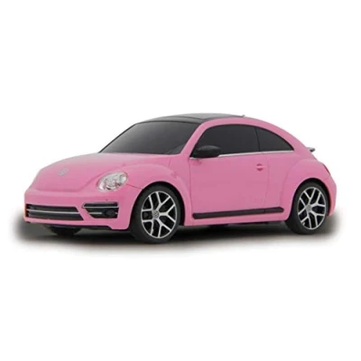 Imagen de Jamara 405160 VW Beetle 1:24 Licencia Oficial Coche de Radio Control, Color Rosa (405160)