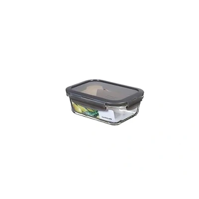 Imagen de LocknLock OVEN GLASS Fiambreras de cristal con tapa, 630 ml, 175 x 130 64 mm, frigorífico, congelador y lavavajillas, borosilicato hasta 400 C, apto para horno microondas tapa
