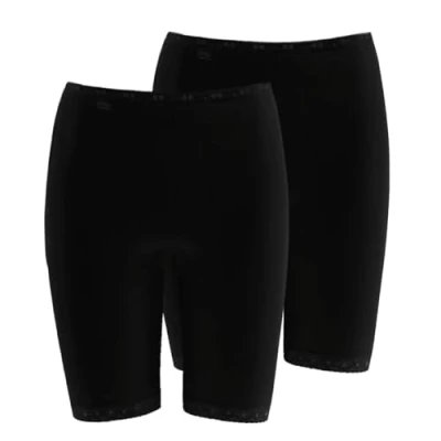 Imagen de sloggi Women&#039;s Basic+ Long 2P Briefs, Black, 42