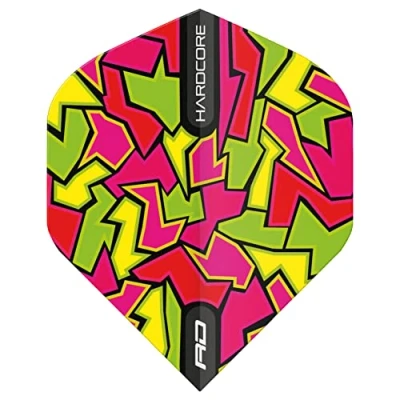 Imagen de Red DRAGON Hardcore Radical Crackle Dart plumas 4 juegos por paquete (12 en total)