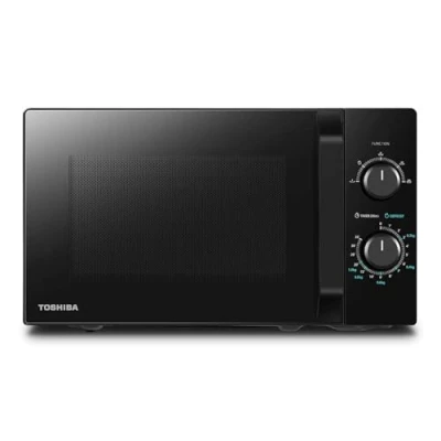 Imagen de Toshiba Microondas 20L MW2 MM20P(BK), Independiente, 800W, 5 Niveles de Potencia, con Fácil Descongelación, Iluminación LED Interior, Negro