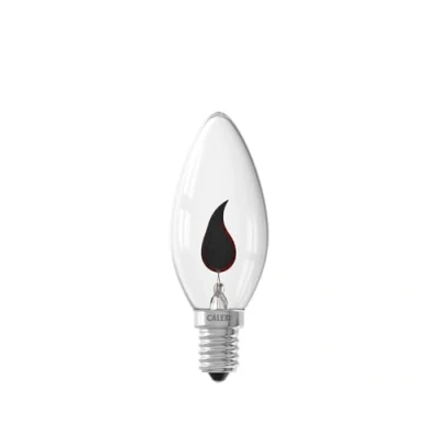 Imagen de CALEX Lámpara decorativa con efecto fiammella, Casquillo E14, 3 W, Color transparente