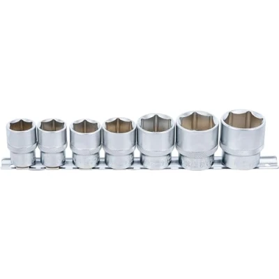 Imagen de BGS 9108 Juego de llaves vaso, hexagonal entrada 12,5 mm (1/2&quot;) 20 32 7 piezas