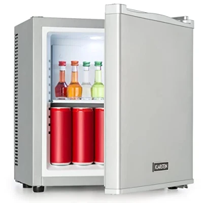 Imagen de KLARSTEIN Nevera Pequeña Portatil Eléctrica, Mini Silenciosa, Habitación, Caravana, Oficina, Frigorificos Pequeños, Termoeléctrica, para Refrescos, Cervezas, Cosméticos, Minibar 0 15C, 13 l.