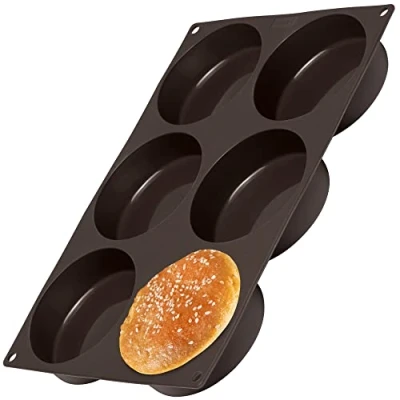 Imagen de Lurch &quot;FlexiForm Hamburguesa Bun, marrón, Juego de 6