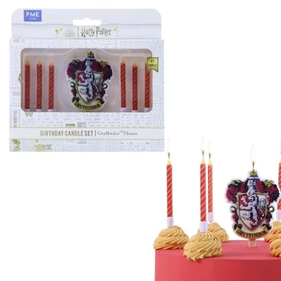 Imagen de PME Harry Potter Set de Velas Gryffindor para celebrar cumpleaños (Set 7)