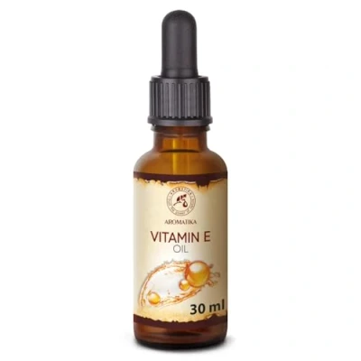 Imagen de Aceite Vitamina E 30ml Gotas Tocoferol Natural Cuidado Ideal Para la Piel Cabello Uñas Labios Antiedad con Hidrata Aromatika