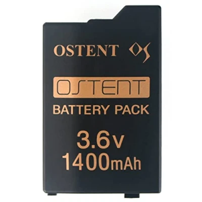 Imagen de OSTENT Real 1400mAh 3.6V Litio Ion Li Polymer Recargable Paquete de batería Reemplazo Versión Mejorada para Sony PSP 2000/3000 S110 Consola Videojuegos