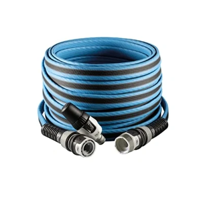 Imagen de FITT Force 1/2&quot; 15 m, Manguera de Agua Jardín, Compacta, Ligera y Resistente, para Uso Intensivo con Lanza, Azul