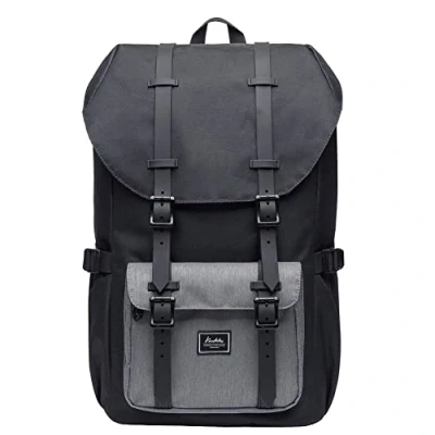 Imagen de KAUKKO Mochilas Tipo Casual Compartimento para 15&quot; Portátil 22 litros (Negro y Gris 5) …