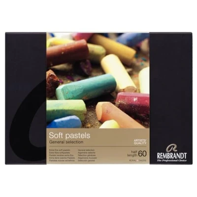 Imagen de Estuche profesional de pasteles suaves Rembrandt Selección general colores Deluxe 60 medios