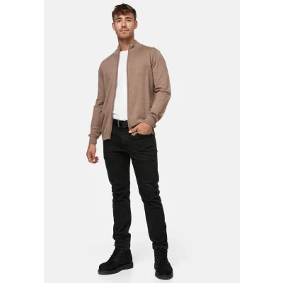Imagen de Indicode Jeans LAU Sudadera con cremallera, Hombre, Talla: Small, Beige mix