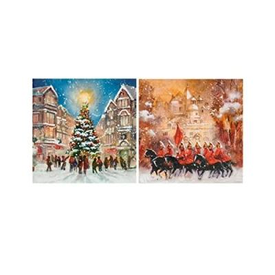 Imagen de UK Greetings Caja de 16 tarjetas Navidad Marie Curie Cambiar la Guardia en 2 diseños