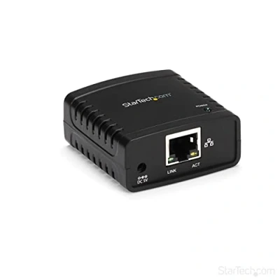 Imagen de StarTech.com Servidor de Impresión en Red Ethernet 10/100 Mbps a USB 2.0 con LPR