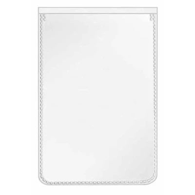 Imagen de VELOFLEX 3117510 Funda protectora y de identificación 57 x 88 mm, película PP, con protección contra rasgaduras, a prueba documentos, 100 unidades