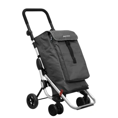 Imagen de Playmarket Carro de la compra Go Up Basic, 110 cm, 39, 5 Litros, Gris Marengo