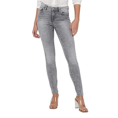 Imagen de ONLY Skinny Fit Jeans ONLWAUW Mid Waist Medium Grey Denim XS 32