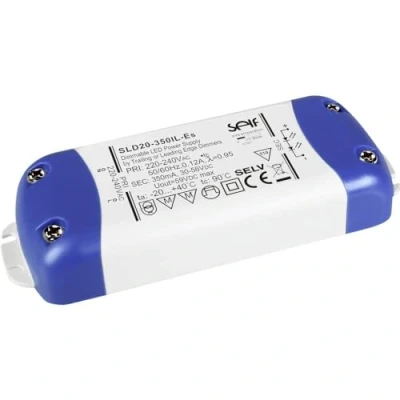 Imagen de Self Electronics SLD30 600IL ES Conductor LED de corriente constante, 30 W, 600 mA, 25 50 V/CC, regulable, montaje en O inflamable