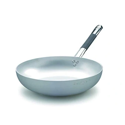 Imagen de Pentole Agnelli ALMC111BPIC36 Ollas Línea de inducción Aluminio Bandeja avellanada Alta, Fondo con 1 manija fría, 36 cm