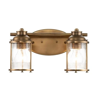 Imagen de KICHLER Aplique para baño Ashland Bay, 2 luces, latón