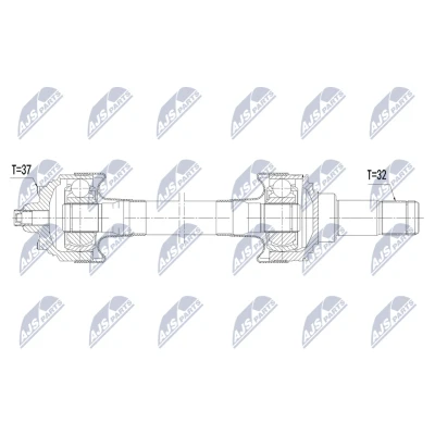 Imagen de NTY NPW BM 248 Árbol de Transmisión Eje trasero, derecha 788mm automática