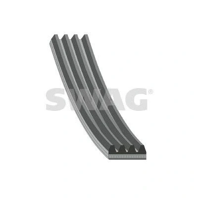 Imagen de SWAG 50 92 8771 Correa trapecial poli V 737 4 RENAULT: CLIO 2, Kangoo I, 1, FORD: Transit Mk5 Furgón, MONDEO 3 Stufenheck,