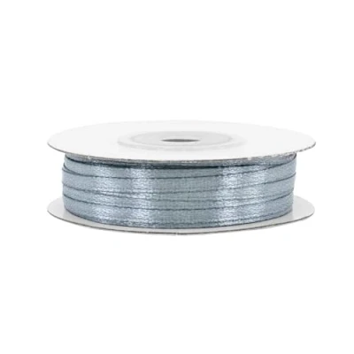 Imagen de Rollo de 50 m cinta raso, 3 mm ancho, lazo decorativo, perfecto para regalos, bodas, bautizos