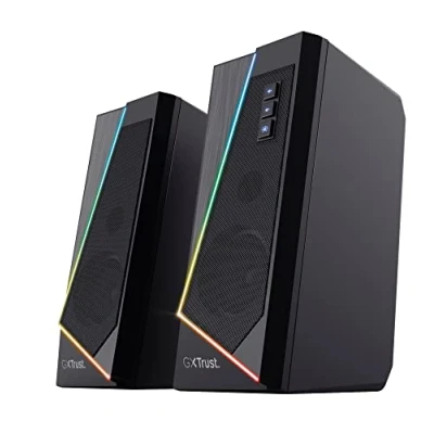 Imagen de Altavoces para PC Trust GXT 609 Zoxa, RGB de 6 modos, 12W RMS, 2 unidades, Negro