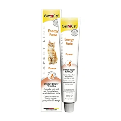 Imagen de GimCat EXPERT LINE Energy pasta Snack para gatos funcional como aporte óptimo de nutrientes y energía 1 tubo (1 x 50 g)