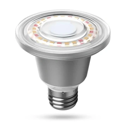 Imagen de SANSI Lampara LED Cultivo Plantas de Espectro Completo, Bombilla Crecimiento E27 12W, IP65 Impermeable, Tecnológico COC, 90% Ahorro Energía, Ángulo Haz 90