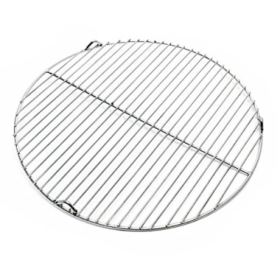 Imagen de WilTec Parrilla Barbacoa Ø 44,5 cm Redonda Rejilla Grill Acero Inoxidable asado Fuego brasas Gas leña carbón