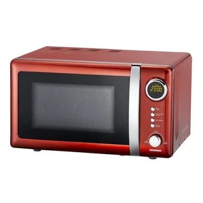 Imagen de MELISSA 16330109 Microondas, 700 W, 20 litros, Acero Inoxidable, Rojo Metalizado